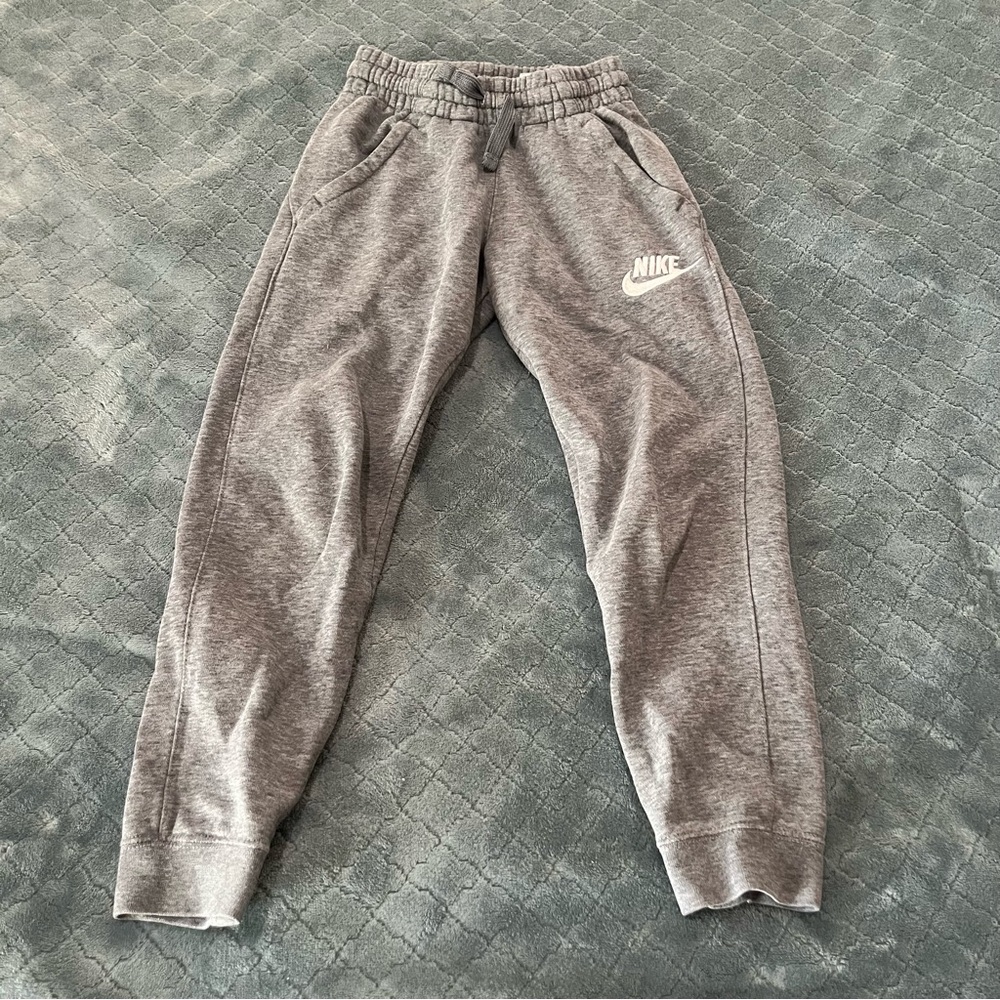 Nike Sportswear Club Fleece Joggers Grey Heather Athletic Sweatpants Mens Small